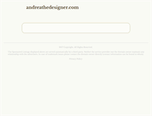 Tablet Screenshot of andreathedesigner.com